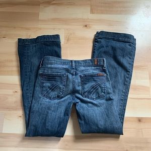 7 for all mankind dojo dark wash jeans